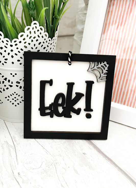 Eek! Halloween Hanging Decoration 4 - Sweet Pea Wooden Creations