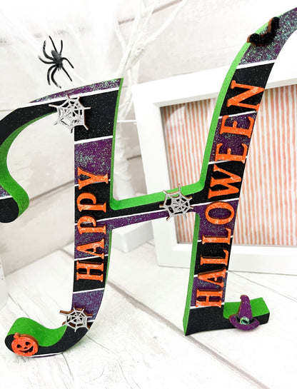 Happy Halloween Decoration 3 - Sweet Pea Wooden Creations