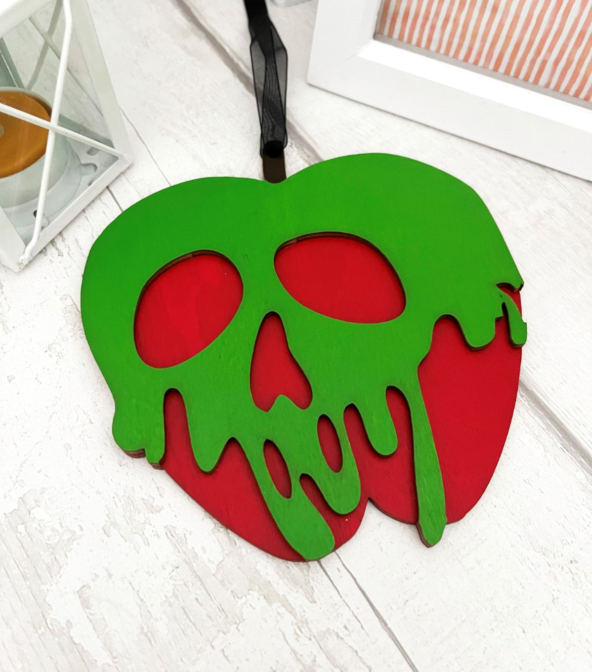 Poison Apple Hanging Decoration 2 - Sweet Pea Wooden Creations