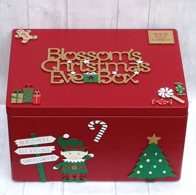 Large Red Christmas Eve Box