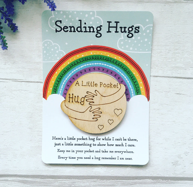 Little Pocket Hug, I Am Sending Hugs, Postcard Pocket Hug - Sweet Pea ...