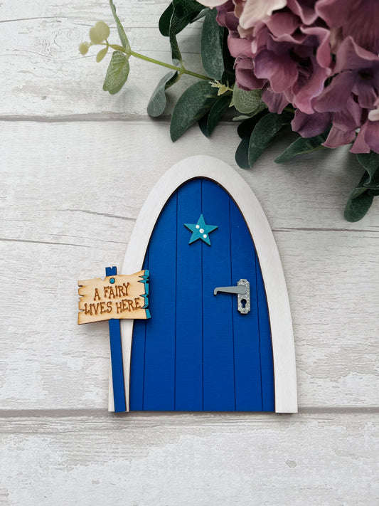 Blue Star Fairy Door