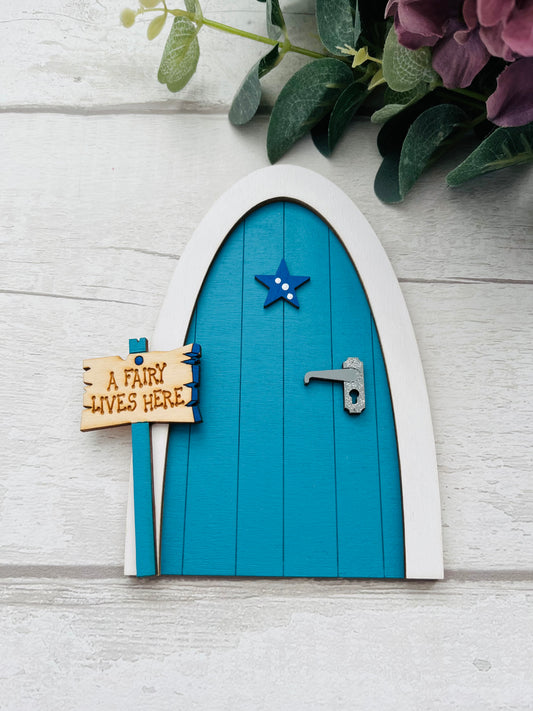 Turquoise Fairy Door