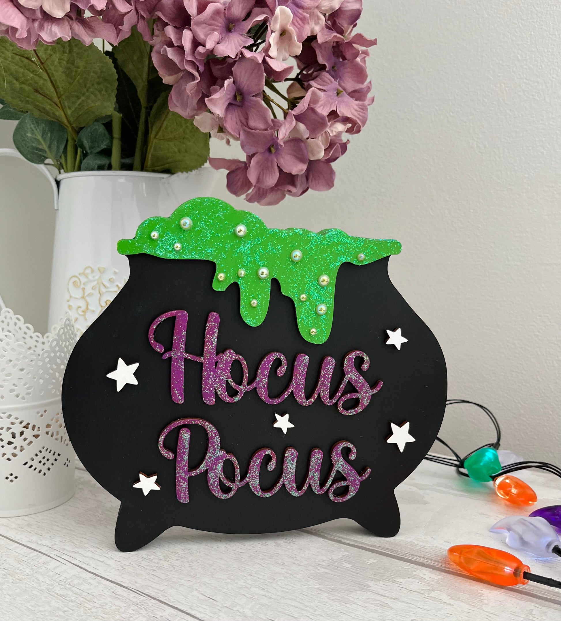 Hocus Pocus, Witches Cauldron Halloween Decoration - Sweet Pea ...