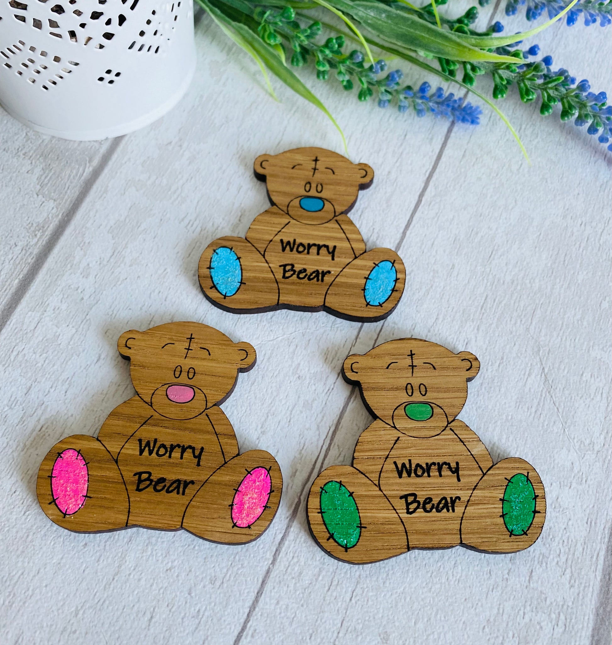 Worry Bear Pocket Hug Sweet Pea Wooden Creations