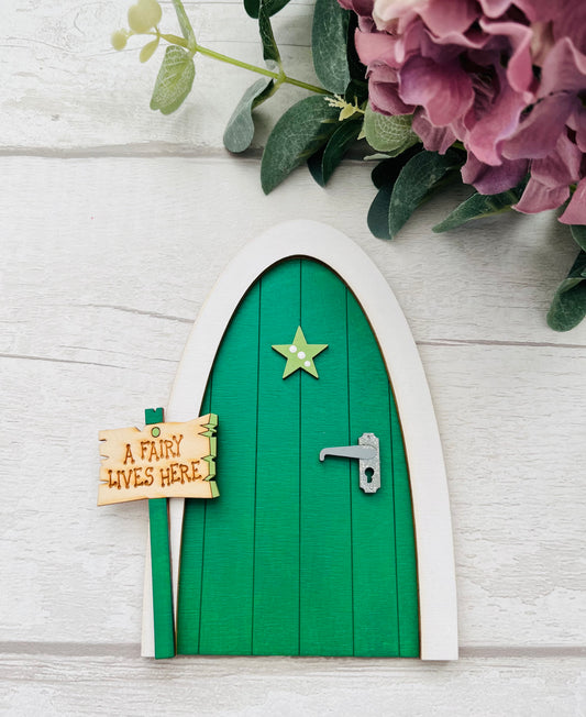 Green Star Fairy Door