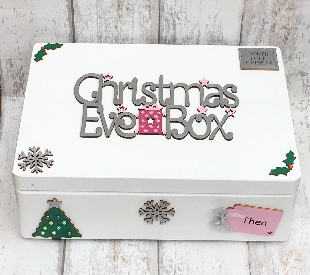 Medium White Christmas Eve Box